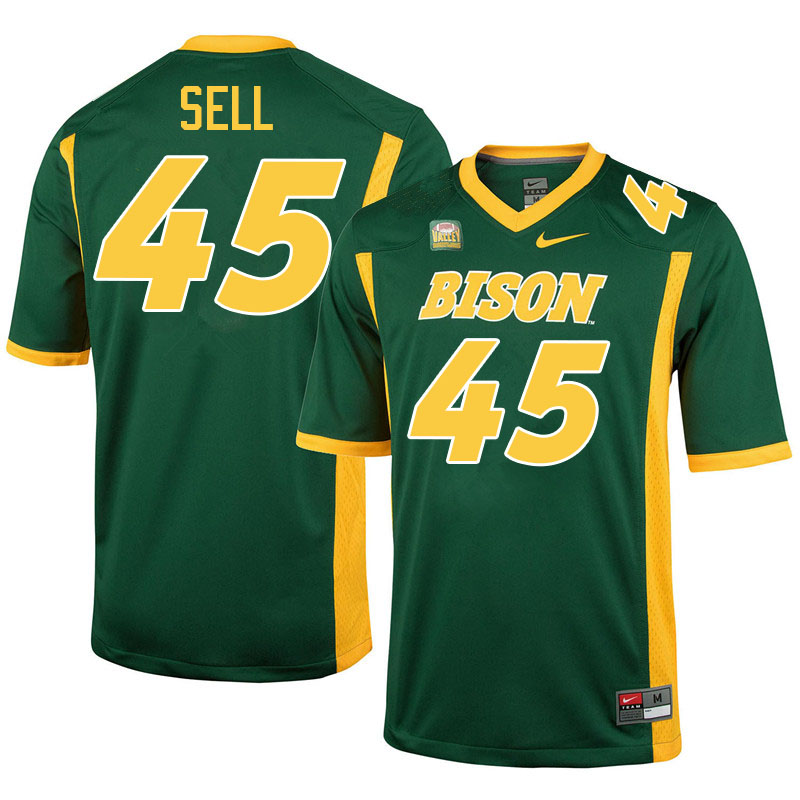 North Dakota State Bison #45 Gavin Sell College Football Jerseys Stitched-Green